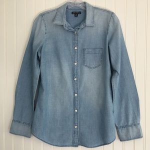 J. Crew Mercantile blue button down SIZE XS